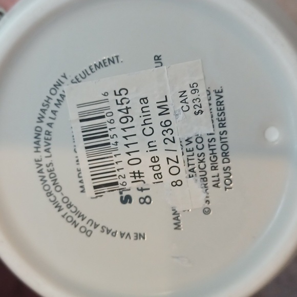 Starbuck's Ceramic Gold Splatter Drip  Travel Mug - Picture 6 of 6